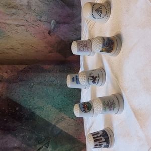 Souvenir Thimbles set of Eight